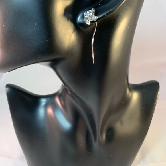 Sterling Silver Windmill Stud Earrings Tassel Earrings Dangles for Women… - Picture 6 of 9